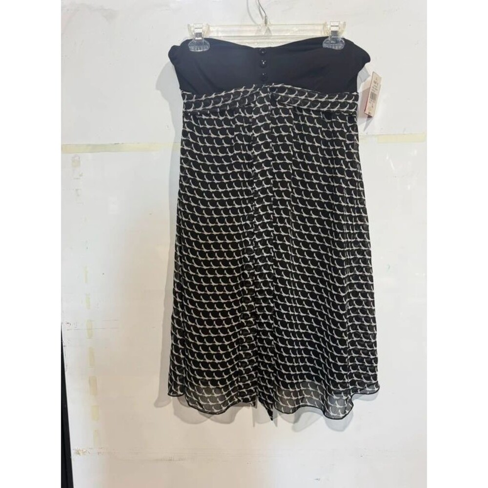 Candie's Black and White Strapless Dress
